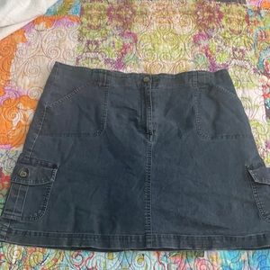 Denim skort